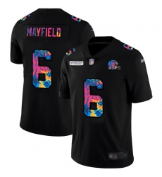 Cleveland Browns 6 Baker Mayfield Men Nike Multi Color Black 2020 NFL Crucial Catch Vapor Untouchable Limited Jersey Cleveland Browns 6 Baker Mayfield Men Nike Multi Color Black 2020 NFL Crucial Catch Vapor Untouchable Limited Jersey