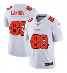 Cleveland Browns 80 Jarvis Landry White Men Nike Team Logo Dual Overlap Limited NFL Jersey Cleveland Browns 80 Jarvis Landry White Men Nike Team Logo Dual Overlap Limited NFL Jersey