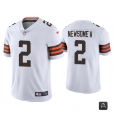 Men Cleveland Browns #2 Greg Newsome II White 2021 Vapor Untouchable Limited Stitched NFL Jersey Men Cleveland Browns #2 Greg Newsome II White 2021 Vapor Untouchable Limited Stitched NFL Jersey