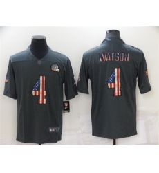 Men Cleveland Browns 4 Deshaun Watson Grey Salute To Service USA Flag Fashion Limited Stitched Jersey Men Cleveland Browns 4 Deshaun Watson Grey Salute To Service USA Flag Fashion Limited Stitched Jersey