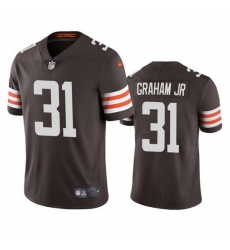 Men's Cleveland Browns #31 Thomas Graham Jr. Brown Vapor Untouchable Limited Jersey Men's Cleveland Browns #31 Thomas Graham Jr. Brown Vapor Untouchable Limited Jersey
