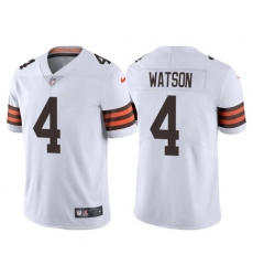 Men's Cleveland Browns #4 Deshaun Watson White Vapor Untouchable Limited Stitched Jersey Men's Cleveland Browns #4 Deshaun Watson White Vapor Untouchable Limited Stitched Jersey