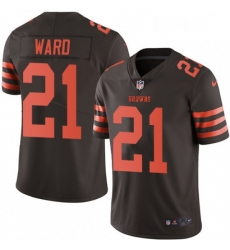 Mens Nike Cleveland Browns 21 Denzel Ward Elite Brown Rush Vapor Untouchable NFL Jersey Mens Nike Cleveland Browns 21 Denzel Ward Elite Brown Rush Vapor Untouchable NFL Jersey