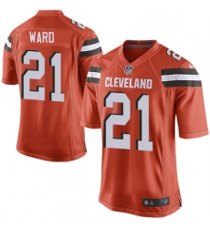 Mens Nike Cleveland Browns 21 Denzel Ward Game Orange Alternate NFL Jersey Mens Nike Cleveland Browns 21 Denzel Ward Game Orange Alternate NFL Jersey
