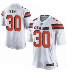 Mens Nike Cleveland Browns 30 Denzel Ward Game White NFL Jersey Mens Nike Cleveland Browns 30 Denzel Ward Game White NFL Jersey