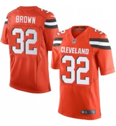 Mens Nike Cleveland Browns 32 Jim Brown Elite Orange Alternate NFL Jersey Mens Nike Cleveland Browns 32 Jim Brown Elite Orange Alternate NFL Jersey
