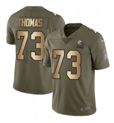 Mens Nike Cleveland Browns 73 Joe Thomas Limited OliveGold 2017 Salute to Service NFL Jersey Mens Nike Cleveland Browns 73 Joe Thomas Limited OliveGold 2017 Salute to Service NFL Jersey