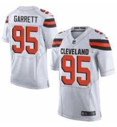 Mens Nike Cleveland Browns 95 Myles Garrett Elite White NFL Jersey Mens Nike Cleveland Browns 95 Myles Garrett Elite White NFL Jersey