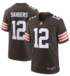 Men's Nike Shedeur Sanders Brown Cleveland Browns #12 2025 Draft Game Jersey Men's Nike Shedeur Sanders Brown Cleveland Browns #12 2025 Draft Game Jersey