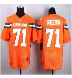 New Cleveland Browns #71 Danny Shelton Orange Alternate Men Stitched NFL New Elite jersey New Cleveland Browns #71 Danny Shelton Orange Alternate Men Stitched NFL New Elite jersey