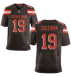 Nike Browns #19 Corey Coleman Brown Team Color Mens Stitched NFL Elite Jersey Nike Browns #19 Corey Coleman Brown Team Color Mens Stitched NFL Elite Jersey