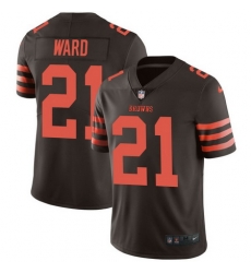 Nike Browns 21 T J Ward Brown Color Rush Limited Jersey Nike Browns 21 T J Ward Brown Color Rush Limited Jersey