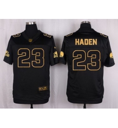 Nike Browns #23 Joe Haden Black Mens Stitched NFL Elite Pro Line Gold Collection Jersey Nike Browns #23 Joe Haden Black Mens Stitched NFL Elite Pro Line Gold Collection Jersey