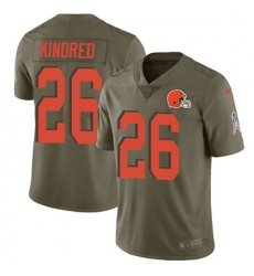 Nike Browns #26 Derrick Kindred Olive Mens Stitched NFL Limited 2017 Salute To Service Jersey Nike Browns #26 Derrick Kindred Olive Mens Stitched NFL Limited 2017 Salute To Service Jersey