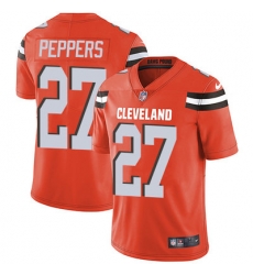 Nike Browns #27 Jabrill Peppers Orange Alternate Mens Stitched NFL Vapor Untouchable Limited Jersey Nike Browns #27 Jabrill Peppers Orange Alternate Mens Stitched NFL Vapor Untouchable Limited Jersey