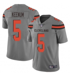 Nike Browns 5 Case Keenum Gray Men Stitched NFL Limited Inverted Legend Jersey Nike Browns 5 Case Keenum Gray Men Stitched NFL Limited Inverted Legend Jersey