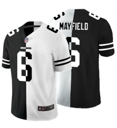 Nike Browns 6 Baker Mayfield Black And White Split Vapor Untouchable Limited Jersey Nike Browns 6 Baker Mayfield Black And White Split Vapor Untouchable Limited Jersey