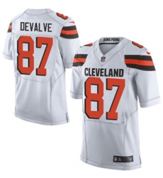 Nike Browns #87 Seth DeValve White Mens Stitched NFL New Elite Jersey Nike Browns #87 Seth DeValve White Mens Stitched NFL New Elite Jersey