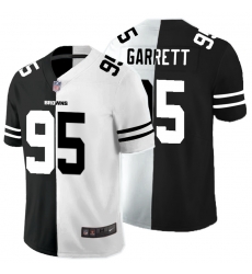 Nike Browns 95 Myles Garrett Black And White Split Vapor Untouchable Limited Jersey (1) Nike Browns 95 Myles Garrett Black And White Split Vapor Untouchable Limited Jersey (1)
