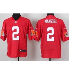 Nike Cleveland Browns 2 Johnny Manziel Red Elite QB NFL Jersey Nike Cleveland Browns 2 Johnny Manziel Red Elite QB NFL Jersey