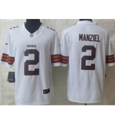 Nike Cleveland Browns 2 Johnny Manziel White Limited NFL Jersey Nike Cleveland Browns 2 Johnny Manziel White Limited NFL Jersey