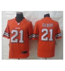 Nike Cleveland Browns 21 Justin Gilbert Orange Limited NFL Jersey Nike Cleveland Browns 21 Justin Gilbert Orange Limited NFL Jersey