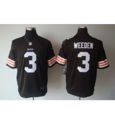 Nike Cleveland Browns 3 Brandon Weeden Brown Limited NFL Jersey Nike Cleveland Browns 3 Brandon Weeden Brown Limited NFL Jersey