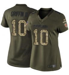Nike Browns #10 Robert Griffin III Green Womens Stitched NFL Limited Nike Browns #10 Robert Griffin III Green Womens Stitched NFL Limited