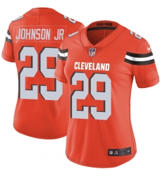 Nike Browns #29 Duke Johnson Jr Orange Alternate Womens Stitched NFL Vapor Untouchable Limited Jersey Nike Browns #29 Duke Johnson Jr Orange Alternate Womens Stitched NFL Vapor Untouchable Limited Jersey