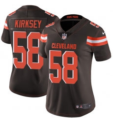 Nike Browns #58 Christian Kirksey Brown Team Color Womens Stitched NFL Vapor Untouchable Limited Jersey Nike Browns #58 Christian Kirksey Brown Team Color Womens Stitched NFL Vapor Untouchable Limited Jersey