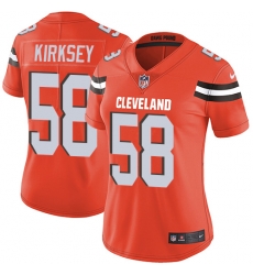 Nike Browns #58 Christian Kirksey Orange Alternate Womens Stitched NFL Vapor Untouchable Limited Jersey Nike Browns #58 Christian Kirksey Orange Alternate Womens Stitched NFL Vapor Untouchable Limited Jersey