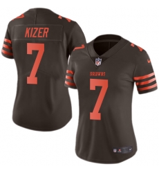 Nike Browns #7 DeShone Kizer Brown Womens Stitched NFL Limited Rush Jersey Nike Browns #7 DeShone Kizer Brown Womens Stitched NFL Limited Rush Jersey