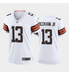 Women Cleveland Browns 13 Odell Beckham Jr 2020 Alternate Vapor Limited Jersey White Women Cleveland Browns 13 Odell Beckham Jr 2020 Alternate Vapor Limited Jersey White