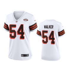 Women Cleveland Browns 54 Anthony Walker Nike 1946 Collection Alternate Game Limited NFL Jersey White Women Cleveland Browns 54 Anthony Walker Nike 1946 Collection Alternate Game Limited NFL Jersey White