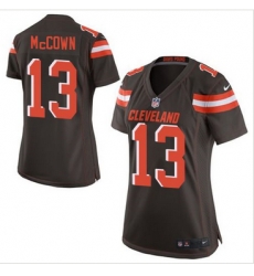 Women Nike Browns #13 Josh McCown Brown Team Color Stitched NFL New Elite Jersey Women Nike Browns #13 Josh McCown Brown Team Color Stitched NFL New Elite Jersey