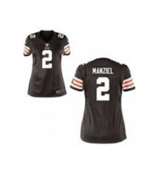 Women Nike Cleveland Browns #2 Johnny Manziel Brown NFL Jerseys Women Nike Cleveland Browns #2 Johnny Manziel Brown NFL Jerseys