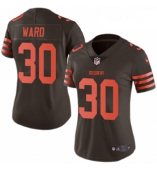 Womens Nike Cleveland Browns 30 Denzel Ward Limited Brown Rush Vapor Untouchable NFL Jersey Womens Nike Cleveland Browns 30 Denzel Ward Limited Brown Rush Vapor Untouchable NFL Jersey