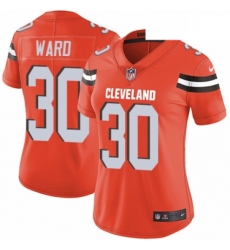 Womens Nike Cleveland Browns 30 Denzel Ward Orange Alternate Vapor Untouchable Limited Player NFL Jersey Womens Nike Cleveland Browns 30 Denzel Ward Orange Alternate Vapor Untouchable Limited Player NFL Jersey