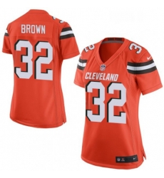 Womens Nike Cleveland Browns 32 Jim Brown Game Orange Alternate NFL Jersey Womens Nike Cleveland Browns 32 Jim Brown Game Orange Alternate NFL Jersey