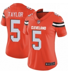 Womens Nike Cleveland Browns 5 Tyrod Taylor Orange Alternate Vapor Untouchable Limited Player NFL Jersey Womens Nike Cleveland Browns 5 Tyrod Taylor Orange Alternate Vapor Untouchable Limited Player NFL Jersey