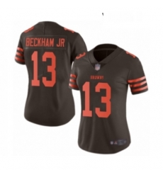 Womens Odell Beckham Jr Limited Brown Nike Jersey NFL Cleveland Browns 13 Rush Vapor Untouchable Womens Odell Beckham Jr Limited Brown Nike Jersey NFL Cleveland Browns 13 Rush Vapor Untouchable
