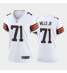 women jedrick wills cleveland browns white game jersey 2020 women jedrick wills cleveland browns white game jersey 2020