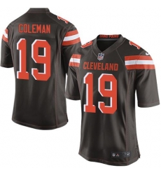 Nike Browns #19 Corey Coleman Brown Team Color Youth Stitched NFL New Elite Jersey Nike Browns #19 Corey Coleman Brown Team Color Youth Stitched NFL New Elite Jersey