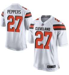 Nike Browns #27 Jabrill Peppers White Youth Stitched NFL New Elite Jersey Nike Browns #27 Jabrill Peppers White Youth Stitched NFL New Elite Jersey