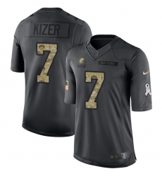 Nike Browns #7 DeShone Kizer Black Youth Stitched NFL Limited 2016 Salute to Service Jersey Nike Browns #7 DeShone Kizer Black Youth Stitched NFL Limited 2016 Salute to Service Jersey