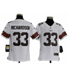Nike Youth NFL Cleveland Browns #33 Trent Richardson White Jerseys Nike Youth NFL Cleveland Browns #33 Trent Richardson White Jerseys