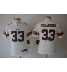 Nike Youth NFL Cleveland Browns #33 Trent Richardson White LIMITED Jerseys Nike Youth NFL Cleveland Browns #33 Trent Richardson White LIMITED Jerseys