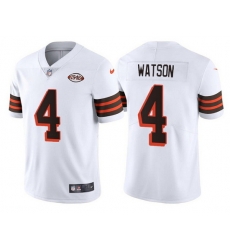 Youth Cleveland Browns 4 Deshaun Watson White 1946 Collection Vapor Untouchable Limited Stitched Jersey Youth Cleveland Browns 4 Deshaun Watson White 1946 Collection Vapor Untouchable Limited Stitched Jersey