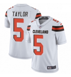 Youth Nike Cleveland Browns 5 Tyrod Taylor White Vapor Untouchable Limited Player NFL Jersey Youth Nike Cleveland Browns 5 Tyrod Taylor White Vapor Untouchable Limited Player NFL Jersey