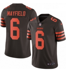 Youth Nike Cleveland Browns 6 Baker Mayfield Limited Brown Rush Vapor Untouchable NFL Jersey Youth Nike Cleveland Browns 6 Baker Mayfield Limited Brown Rush Vapor Untouchable NFL Jersey